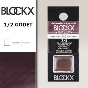 BX000 - 381 - Viola Perylene S3 Colore Acquerello Extra Fine 1/2 Godet BLOCKX
