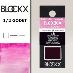 BX000 - 431 - Viola Cobalto S4 Colore Acquerello Extra Fine 1/2 Godet BLOCKX