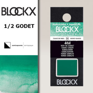 BX000 - 461 - Verde Cobalto S4 Colore Acquerello Extra Fine 1/2 Godet BLOCKX