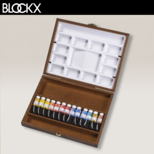 Valigetta in Legno Acquerello Extra Fine al Miele 13 Tubi da 15 ml più 2 Tavolozze BLOCKX