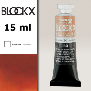 BX000 - 141 - Terra di Siena Bruciata Chiara S1 Colore Acquerello Extra Fine 15 ML BLOCKX