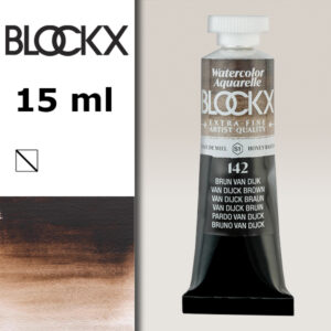 BX000 - 142 - Marrone Van Dijk S1 Colore Acquerello Extra Fine 15 ML BLOCKX