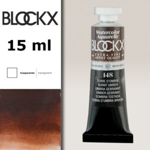 BX000 - 148 - Ambra Bruciata S1 Colore Acquerello Extra Fine 15 ML BLOCKX