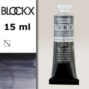 BX000 - 175 - Grigio Payne S1 Colore Acquerello Extra Fine 15 ML BLOCKX