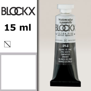 BX000 - 184 - Bianco di Zinco S1 Colore Acquerello Extra Fine 15 ML BLOCKX