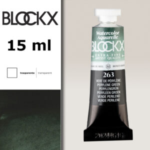 BX000 - 263 - Verde Perylene S2 Colore Acquerello Extra Fine 15 ML BLOCKX