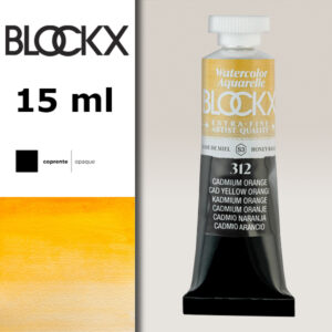 BX000 - 312 - Giallo Cadmio Aranciato S3 Colore Acquerello Extra Fine 15 ML BLOCKX