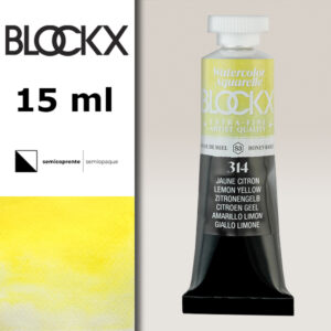 BX000 - 314 - Giallo Limone S3 Colore Acquerello Extra Fine 15 ML BLOCKX