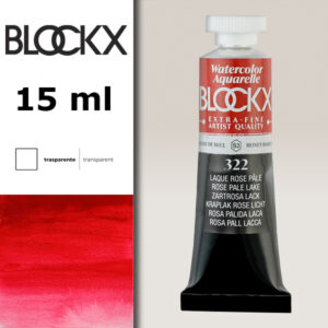 BX000 - 322 - Rosa Pallido S3 Colore Acquerello Extra Fine 15 ML BLOCKX