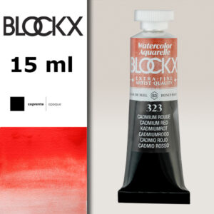 BX000 - 323 - Rosso Cadmio S3 Colore Acquerello Extra Fine 15 ML BLOCKX