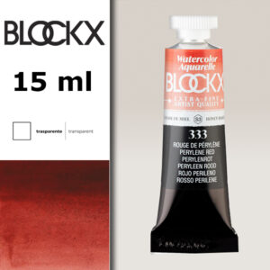 BX000 - 333 - Rosso Perylene S3 Colore Acquerello Extra Fine 15 ML BLOCKX