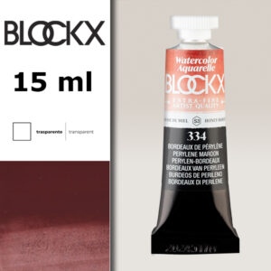 BX000 - 334 - Bordeaux Perylene S3 Colore Acquerello Extra Fine 15 ML BLOCKX