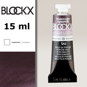 BX000 - 381 - Viola Perylene S3 Colore Acquerello Extra Fine 15 ML BLOCKX