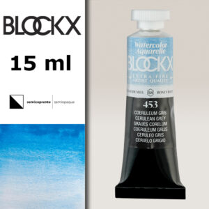 BX000 - 453 - Grigio Ceruleo S4 Colore Acquerello Extra Fine 15 ML BLOCKX