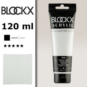 BX001 - 010 - Bianco Titanio 120 ML Acrilico Fine Artist BLOCKX
