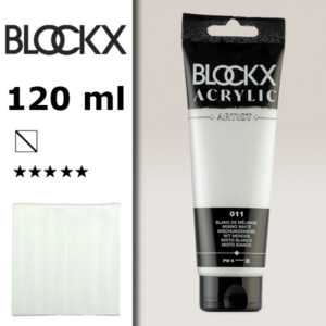 BX002 - 011 - Bianco Misto 120 ML Acrilico Fine Artist BLOCKX