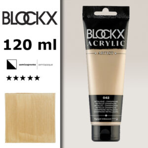 BX072 - 042 - Champagne 120 ML Acrilico Fine Artist BLOCKX