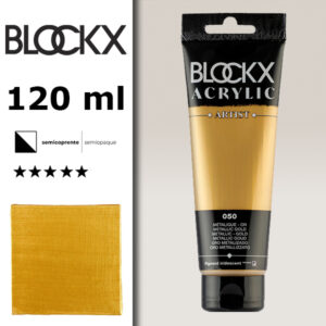 BX071 - 050 - Oro 120 ML Acrilico Fine Artist BLOCKX
