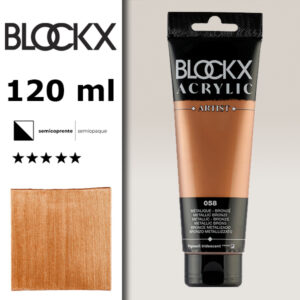 BX074 - 058 - Bronzo 120 ML Acrilico Fine Artist BLOCKX
