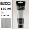 BX070 - 080 - Argento 120 ML Acrilico Fine Artist BLOCKX