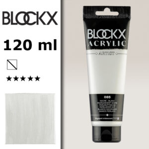 BX079 - 085 - Bianco Perlescente 120 ML Acrilico Fine Artist BLOCKX