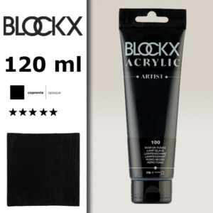 BX069 - 100 - Nero Fumo 120 ML Acrilico Fine Artist BLOCKX