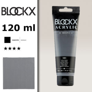 BX064 - 151 - Grigio Freddo 120 ML Acrilico Fine Artist BLOCKX