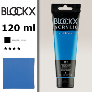 BX033 - 204 - Blu de Sèvres 120 ML Acrilico Fine Artist BLOCKX