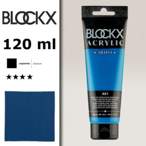BX035 - 221 - Blu Ceruleo 120 ML Acrilico Fine Artist BLOCKX