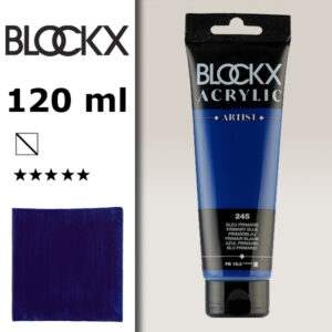 BX039 - 245 - Blu Primario 120 ML Acrilico Fine Artist BLOCKX