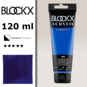 BX037 - 256 - Blu Oltremare 120 ML Acrilico Fine Artist BLOCKX