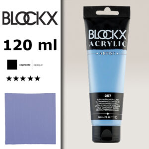 BX031 - 257 - Blu Oltremare Chiaro 120 ML Acrilico Fine Artist BLOCKX