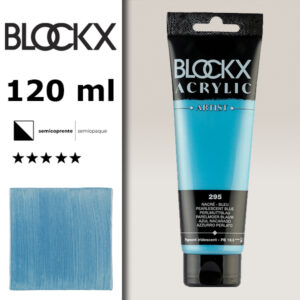 BX084 - 295 - Blu Perlescente 120 ML Acrilico Fine Artist BLOCKX