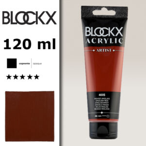 BX060 - 405 - Rosso Inglese 120 ML Acrilico Fine Artist BLOCKX