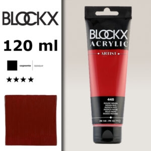 BX059 - 445 - Rosso Indiano 120 ML Acrilico Fine Artist BLOCKX