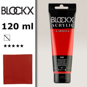 BX016 - 455 - Rosso 120 ML Acrilico Fine Artist BLOCKX