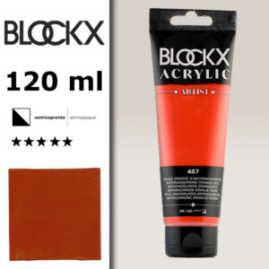 BX014 - 457 - Arancione Anthrad. 120 ML Acrilico Fine Artist BLOCKX
