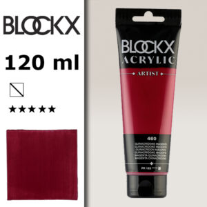 BX024 - 460 - Magenta Quinacrid. 120 ML Acrilico Fine Artist BLOCKX