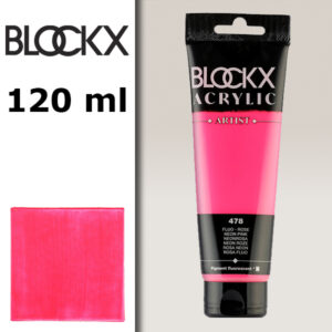 BX088 - 478 - Rosa Fluo 120 ML Acrilico Fine Artist BLOCKX