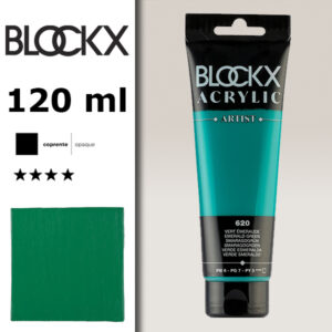 BX046 - 620 - Verde Smeraldo 120 ML Acrilico Fine Artist BLOCKX