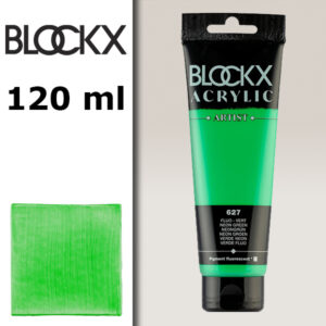 BX090 - 627 - Verde Fluo 120 ML Acrilico Fine Artist BLOCKX