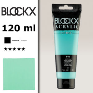 BX044 - 640 - Verde Acqua 120 ML Acrilico Fine Artist BLOCKX