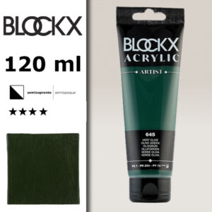 BX052 - 645 - Verde Oliva 120 ML Acrilico Fine Artist BLOCKX