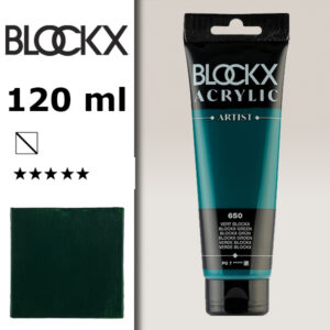 BX051 - 650 - Verde 120 ML Acrilico Fine Artist BLOCKX