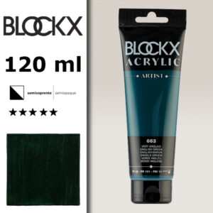 BX050 - 663 - Verde Inglese 120 ML Acrilico Fine Artist BLOCKX