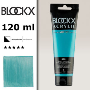 BX085 - 695 - Turchese Perlescente 120 ML Acrilico Fine Artist BLOCKX