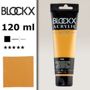 BX008 - 704 - Giallo Cromo Titanio 120 ML Acrilico Fine Artist BLOCKX