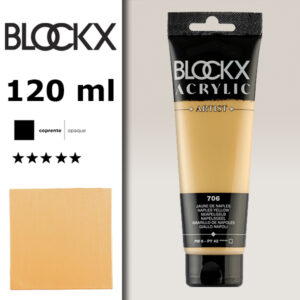 BX007 - 706 - Giallo di Napoli 120 ML Acrilico Fine Artist BLOCKX