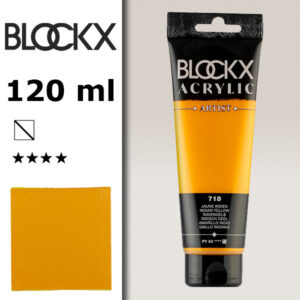 BX011 - 718 - Giallo Indiano 120 ML Acrilico Fine Artist BLOCKX