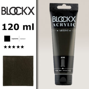 BX063 - 835 - Seppia 120 ML Acrilico Fine Artist BLOCKX
